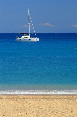 Sailing yacht in the Ionian sea Greece Stock Photo - Budget Royalty-Free & Subscription, Code: 400-04615047