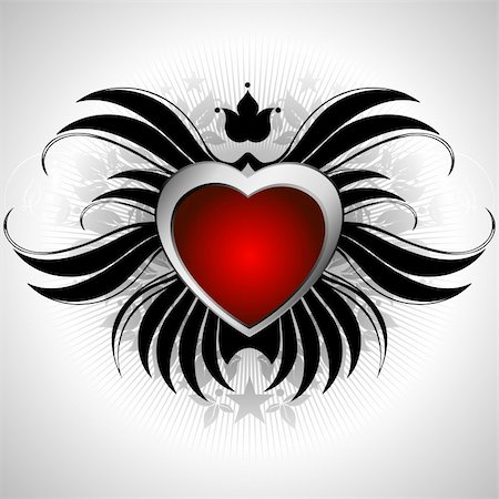 heart frame, this illustration may be usefull as designer work. Stock Photo - Budget Royalty-Free & Subscription, Code: 400-04615086