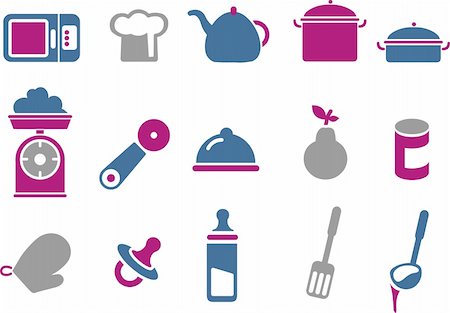 pacifier icon - Vector icons pack - Blue-Fuchsia Series, food collection Stock Photo - Budget Royalty-Free & Subscription, Code: 400-04615229