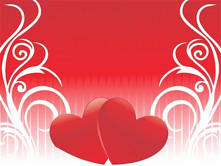 simsearch:400-04056436,k - red background with heart and waves elements, wallpaper Stock Photo - Budget Royalty-Free & Subscription, Code: 400-04615511