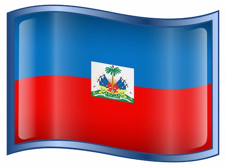 simsearch:400-04615817,k - Vector - EPS 9 format. Image - Haiti Flag Icon, isolated on white background. Foto de stock - Royalty-Free Super Valor e Assinatura, Número: 400-04615629