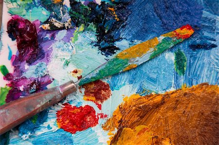 simsearch:400-04366286,k - the background of the palette with  palette-knife Stock Photo - Budget Royalty-Free & Subscription, Code: 400-04615786