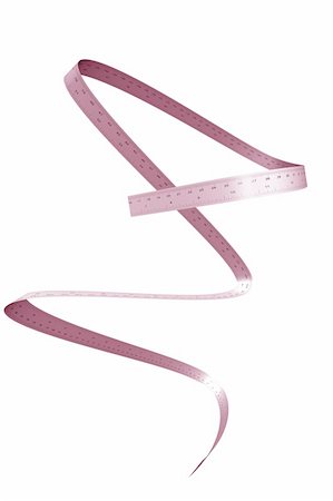 Waist ruler in a shape of measuring waist 3d object isolated white background Photographie de stock - Aubaine LD & Abonnement, Code: 400-04616834
