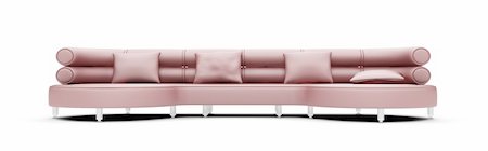 simsearch:400-04617249,k - isolated modern sofa over white background Stock Photo - Budget Royalty-Free & Subscription, Code: 400-04617269