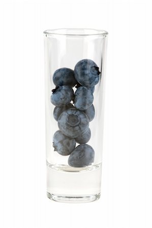 simsearch:400-06698338,k - huckleberries in glass, isolated on white background Stock Photo - Budget Royalty-Free & Subscription, Code: 400-04617738
