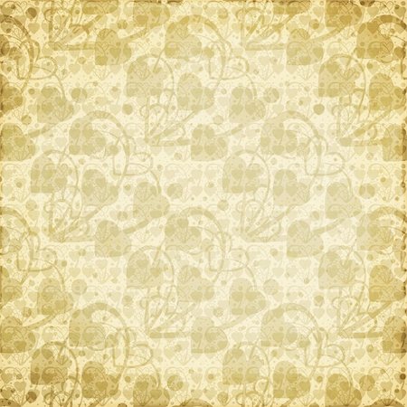Tan brown abstract hearts and swirl background Stockbilder - Microstock & Abonnement, Bildnummer: 400-04618429