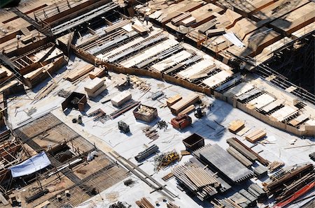 Aerial view of construction site Stock Photo - Budget Royalty-Free & Subscription, Code: 400-04618734