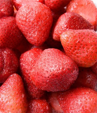 simsearch:400-04513818,k - Ripe red strawberry patterned background material Stockbilder - Microstock & Abonnement, Bildnummer: 400-04619582