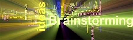 simsearch:400-04863043,k - Word cloud concept illustration of Brainstorming brain storming glowing light effect Stock Photo - Budget Royalty-Free & Subscription, Code: 400-04619890