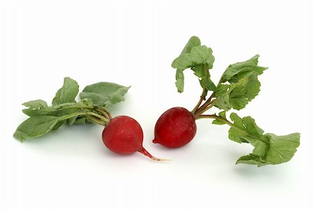 simsearch:400-04834620,k - A couple of radishes on white background. Stock Photo - Budget Royalty-Free & Subscription, Code: 400-04610768
