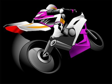 simsearch:400-08498522,k - motorcycle race Photographie de stock - Aubaine LD & Abonnement, Code: 400-04610925