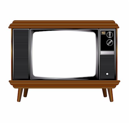 Old television set from the 1980s Stock Photo - Budget Royalty-Free & Subscription, Code: 400-04611160