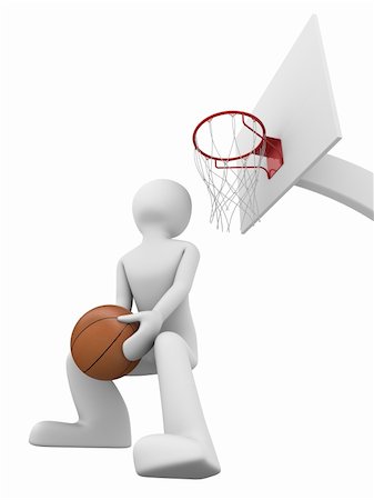 eldorado3d (artist) - Basketball slamdunk 2 Photographie de stock - Aubaine LD & Abonnement, Code: 400-04611856