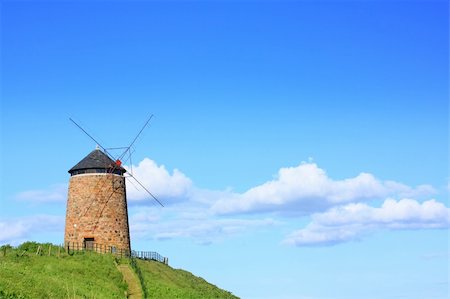 Old, beautiful windmill, St Monans, Scotland Foto de stock - Royalty-Free Super Valor e Assinatura, Número: 400-04611967