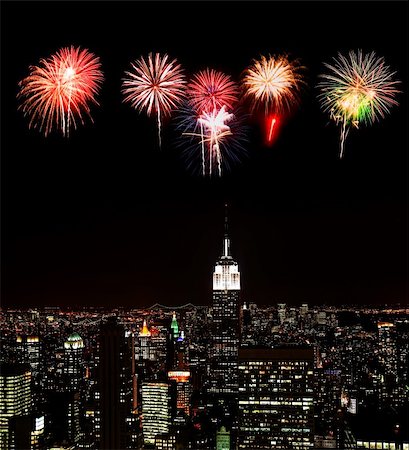simsearch:400-04782234,k - The New York City skyline from top of Midtown highrise Stockbilder - Microstock & Abonnement, Bildnummer: 400-04612509