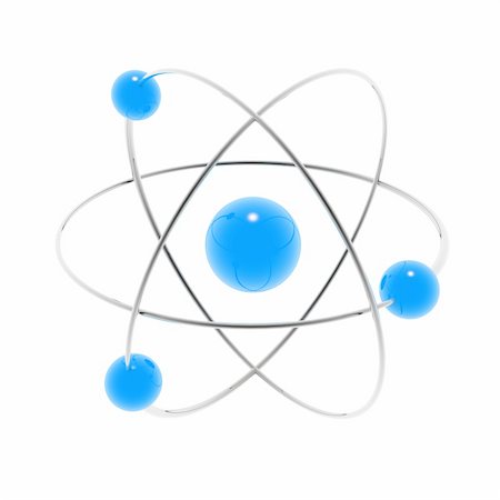 Atom representation, computer generated image Stock Photo - Budget Royalty-Free & Subscription, Code: 400-04612947
