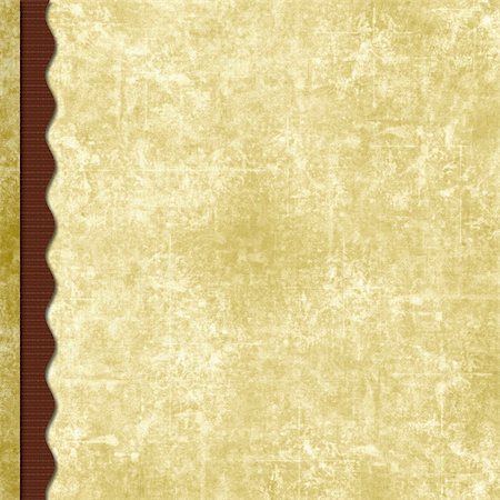 simsearch:400-05255905,k - Triple layered old antique paper scrapbook background with wavy border Stock Photo - Budget Royalty-Free & Subscription, Code: 400-04613866