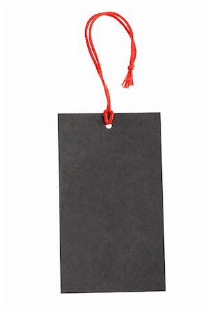simsearch:400-04758693,k - Price tag with red string, isolated on white background with shallow depth of field Photographie de stock - Aubaine LD & Abonnement, Code: 400-04613861
