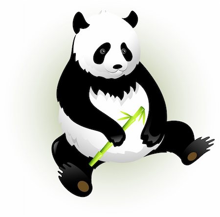 simsearch:400-04743700,k - Vectors panda with bamboo. Isolated on white. EPS 8, AI Stockbilder - Microstock & Abonnement, Bildnummer: 400-04624228