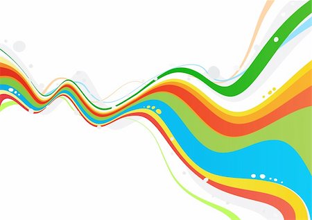 simsearch:400-05173615,k - Vector illustration of style wave colored abstract Background Fotografie stock - Microstock e Abbonamento, Codice: 400-04624489