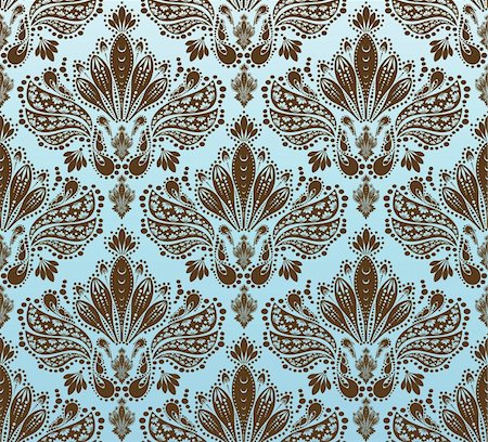 simsearch:400-04280922,k - Vector decorative royal seamless floral ornament Foto de stock - Super Valor sin royalties y Suscripción, Código: 400-04624668