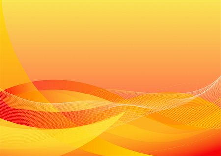 simsearch:400-05173615,k - Vector illustration - abstract background made of orange splashes and curved lines Fotografie stock - Microstock e Abbonamento, Codice: 400-04625618