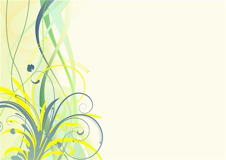 simsearch:400-04624081,k - Vector illustration of Grunge Floral Background Fotografie stock - Microstock e Abbonamento, Codice: 400-04625640