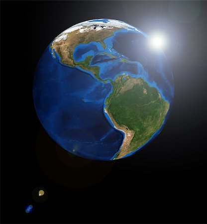 simsearch:400-08532060,k - America on the Earth planet. Data source: Nasa Fotografie stock - Microstock e Abbonamento, Codice: 400-04625669