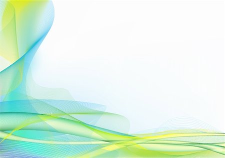 Vector illustration - abstract background made of color splashes and curved lines Stock Photo - Budget Royalty-Free & Subscription, Code: 400-04625845