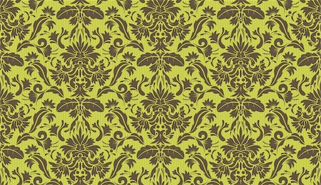 simsearch:400-08042225,k - Vector illustration of Seamless Ornate floral Decorative wallpaper background. Stock Photo - Budget Royalty-Free & Subscription, Code: 400-04625859