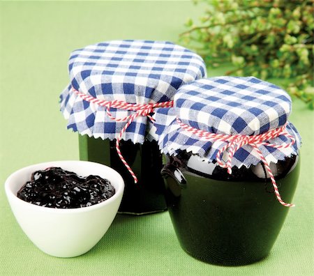 Homemade blueberryjam Stock Photo - Budget Royalty-Free & Subscription, Code: 400-04626050