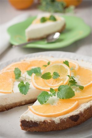 Orange Cheesecake Foto de stock - Super Valor sin royalties y Suscripción, Código: 400-04626108