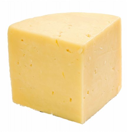 Hard cheese isolated on white Foto de stock - Super Valor sin royalties y Suscripción, Código: 400-04626109