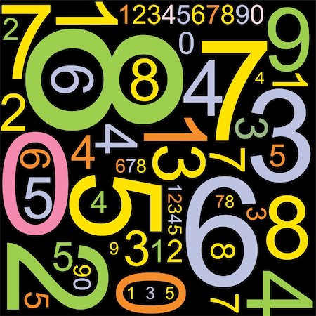 simsearch:400-05902406,k - Abstract background with colorful numbers Stock Photo - Budget Royalty-Free & Subscription, Code: 400-04626102