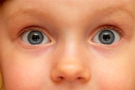 Child look detailed macro shot (face fragment) Fotografie stock - Microstock e Abbonamento, Codice: 400-04626229