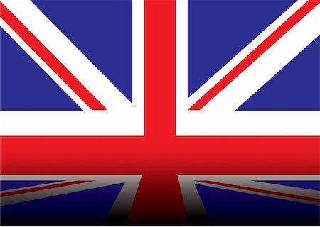 simsearch:400-06326700,k - red white and blue british flag with dark reflection Stock Photo - Budget Royalty-Free & Subscription, Code: 400-04626278