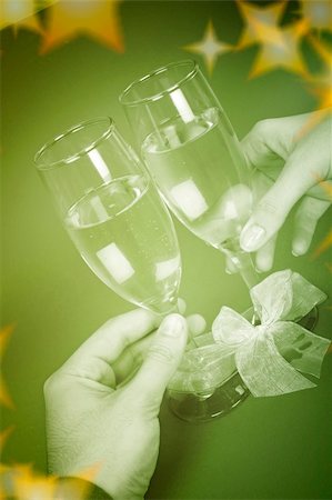 simsearch:400-05027600,k - New year party with champagne glasses Stock Photo - Budget Royalty-Free & Subscription, Code: 400-04626499