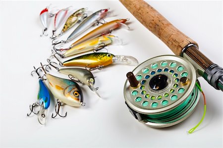 Collection of fly fishing Stock Photo - Budget Royalty-Free & Subscription, Code: 400-04626663