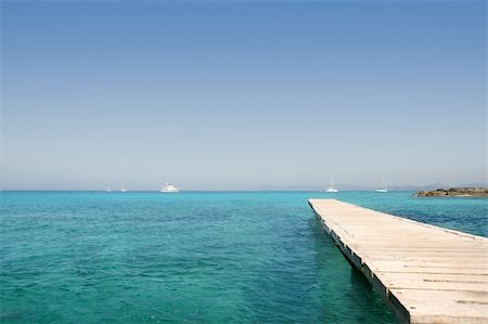 simsearch:862-05998243,k - Formentera Mediterranean seascape turquoise sea in Ibiza Spain Photographie de stock - Aubaine LD & Abonnement, Code: 400-04627774