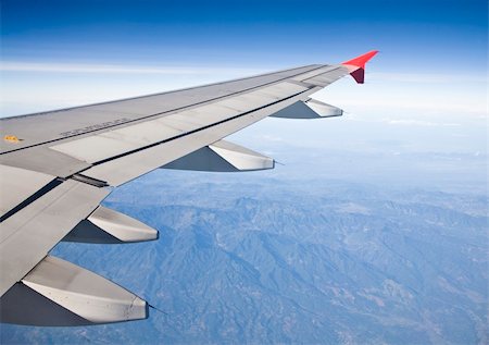 View from the window of an airplane Stock Photo - Budget Royalty-Free & Subscription, Code: 400-04627941