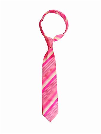 pink necktie on white Foto de stock - Super Valor sin royalties y Suscripción, Código: 400-04628228