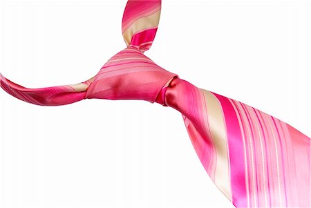 pink necktie on white Foto de stock - Super Valor sin royalties y Suscripción, Código: 400-04628230