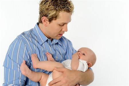 simsearch:400-03947588,k - Happy father holding his baby Foto de stock - Super Valor sin royalties y Suscripción, Código: 400-04628267