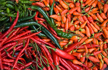 Red hot chili peppers on the market in  Glodok, Jakarta Stock Photo - Budget Royalty-Free & Subscription, Code: 400-04628314