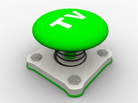 running off - Green start button on a metal platform Stock Photo - Budget Royalty-Free & Subscription, Code: 400-04628927