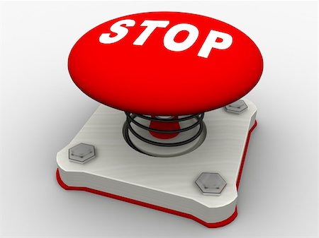 Green start button on a metal platform Stock Photo - Budget Royalty-Free & Subscription, Code: 400-04628928