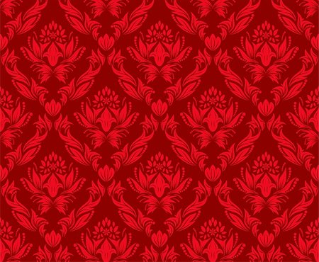 simsearch:400-04128525,k - Damask seamless vector background.  For easy making seamless pattern just drag all group into swatches bar, and use it for filling any contours. Stockbilder - Microstock & Abonnement, Bildnummer: 400-04629073