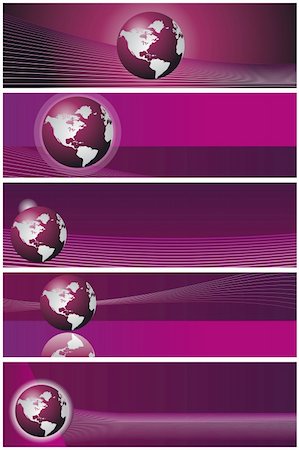 simas2 (artist) - Set of five business horizontal banners background. Easy to insert your text over and animations. Foto de stock - Royalty-Free Super Valor e Assinatura, Número: 400-04629134