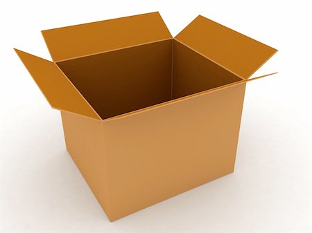 simsearch:400-05334937,k - 3d carton box on an isolated background Stock Photo - Budget Royalty-Free & Subscription, Code: 400-04629753