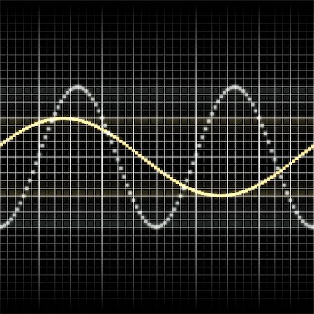 simsearch:400-05060868,k - Abstract generic science audio waves measurement display illustration Foto de stock - Super Valor sin royalties y Suscripción, Código: 400-04620074